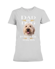 Goldendoodle-Dad And Dog Premium Fit Ladies Tee tile