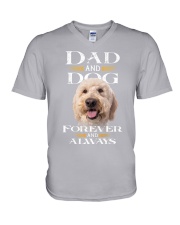 Goldendoodle-Dad And Dog V-Neck T-Shirt tile