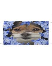 Parson Russell Terrier-Blue Mask Cloth face mask front