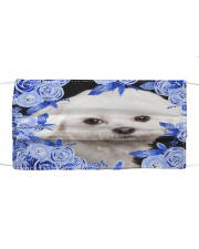 Maltese-02-Blue Mask Cloth face mask front