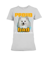 American Eskimo-Proud Dog Dad Premium Fit Ladies Tee tile