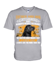 Labrador-Father And Dog V-Neck T-Shirt tile