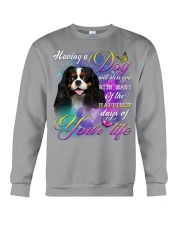 Cavalier King Charles Spaniel-Bless You Crewneck Sweatshirt tile