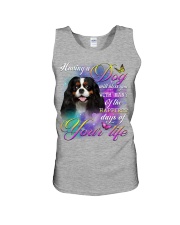 Cavalier King Charles Spaniel-Bless You Unisex Tank tile