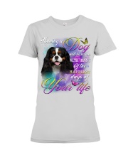 Cavalier King Charles Spaniel-Bless You Premium Fit Ladies Tee tile