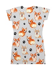 Corgi - Paw All-over Dress back