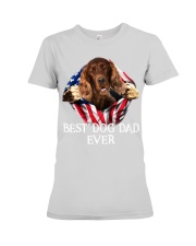 Irish Setter-02-Dog Flag-Dad Premium Fit Ladies Tee tile