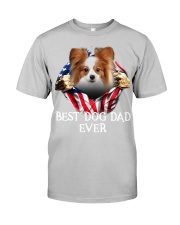 Papillon 2-Dog Flag-Dad Classic T-Shirt tile