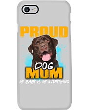 Labrador-Chocolate-Proud Dog Mom Phone Case tile