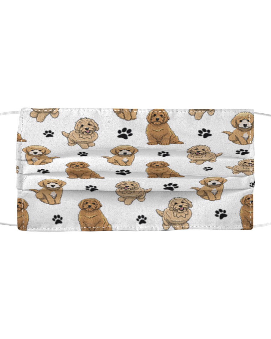 Goldendoodle-Face Mask-Paw Cloth face mask