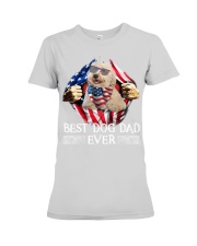 Australian Labradoodle-Dog Dad Flag Premium Fit Ladies Tee tile