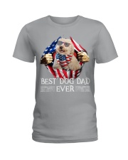 Australian Labradoodle-Dog Dad Flag Ladies T-Shirt tile
