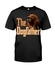 Basset Hound-02-The Dogfather-02 Classic T-Shirt front