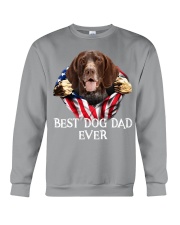 German Shorthaired Pointer-Dog Flag-Dad Crewneck Sweatshirt tile