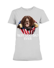 German Shorthaired Pointer-Dog Flag-Dad Premium Fit Ladies Tee tile
