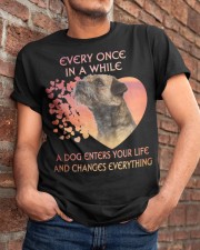 Border Terrier-Enters Your Life Classic T-Shirt apparel-classic-tshirt-lifestyle-26