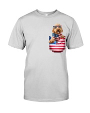 Goldendoodle-Flag Pocket Premium Fit Mens Tee tile