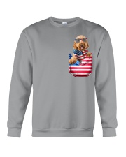 Goldendoodle-Flag Pocket Crewneck Sweatshirt tile