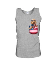 Goldendoodle-Flag Pocket Unisex Tank tile