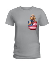 Goldendoodle-Flag Pocket Ladies T-Shirt tile