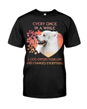Samoyed-Enters Your Life Classic T-Shirt front