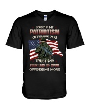 Best Gift For Veteran - My Patriotism V-Neck T-Shirt tile