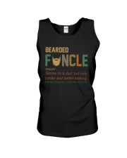 Best Father's Day gift - Bearded Funcle Unisex Tank tile