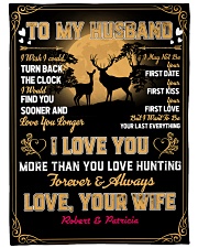 CUSTOM GIFT - LOVE YOU MORE THAN HUNTING Fleece Blanket tile