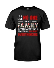 JUST 4 MOM - MOM stayed up all night OVERTHINKING Premium Fit Mens Tee tile