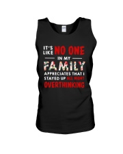 JUST 4 MOM - MOM stayed up all night OVERTHINKING Unisex Tank tile