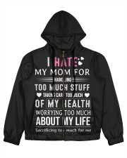 I HATE MY MOM Women's All Over Print Full Zip Hoodie tile