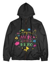 MOM - MY HERO Men's All Over Print Full Zip Hoodie tile