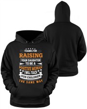 Thanks for raising a positive woman Hooded Sweatshirt apparel-hooded-sweatshirt-lifestyle-front-38