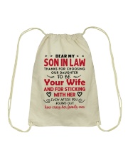 From crazy wife's family to son-in-law Drawstring Bag tile