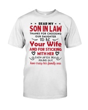 From crazy wife's family to son-in-law Premium Fit Mens Tee tile