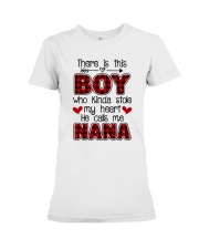 Best Mother's Day gift for Nana - He calls me Nana Premium Fit Ladies Tee tile