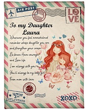 LETTER TO MY DAUGHTER - Gift for Mother's Day Large Fleece Blanket - 60" x 80" front