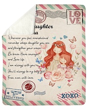 LETTER TO MY DAUGHTER - Gift for Mother's Day Sherpa Fleece Blanket tile