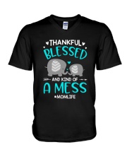 Best Mother's Day Gift - Thankful Elephant V-Neck T-Shirt tile
