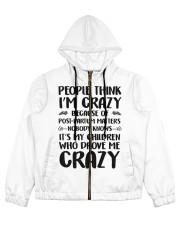 POST-PARTUM MATTERS Women's All Over Print Full Zip Hoodie tile