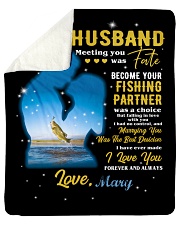 CUSTOM VALENTINE'S GIFT - YOUR FISHING PARTNER 2 Sherpa Fleece Blanket tile