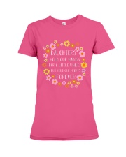 DAUGHTERS HOLD OUR HEARTS FOREVER Premium Fit Ladies Tee tile