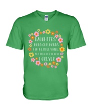 DAUGHTERS HOLD OUR HEARTS FOREVER V-Neck T-Shirt tile