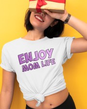 Enjoy Mom Life - Purple Ladies T-Shirt apparel-ladies-t-shirt-lifestyle-front-35