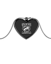 Fishing Shirt For Lovers Metallic Heart Necklace tile