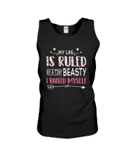 FOR MOM - My life is RULED by a tiny BEASTY Unisex Tank tile