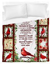 Brave girl - floral background Duvet Cover tile