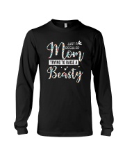 FOR MOM - REGULAR MOM TRYING TO RAISE A BEASTY Long Sleeve Tee tile