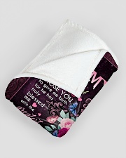 TO MY MOM The Cross ver - Gift for Mother's Day Large Fleece Blanket - 60" x 80" aos-coral-fleece-blanket-60x80-lifestyle-front-07