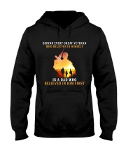 FOR VET DAD - Behind Every Great Veteran 1 Hooded Sweatshirt tile